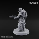 Cone Hatted Robed Human Pilgrim B Miniature for Dungeons and Dragons, Pathfinder or other TTRPGs