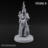 Cone Hatted Robed Human Pilgrim B Miniature for Dungeons and Dragons, Pathfinder or other TTRPGs