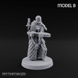 Cone Hatted Robed Human Pilgrim B Miniature for Dungeons and Dragons, Pathfinder or other TTRPGs