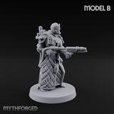 Cone Hatted Robed Human Pilgrim B Miniature for Dungeons and Dragons, Pathfinder or other TTRPGs