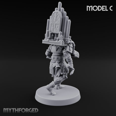 Cone Hatted Robed Human Pilgrim C Miniature for Dungeons and Dragons, Pathfinder or other TTRPGs