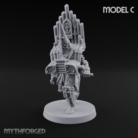 Cone Hatted Robed Human Pilgrim C Miniature for Dungeons and Dragons, Pathfinder or other TTRPGs