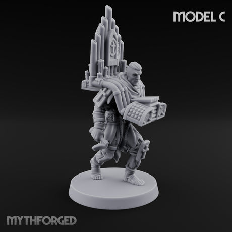 Cone Hatted Robed Human Pilgrim C Miniature for Dungeons and Dragons, Pathfinder or other TTRPGs