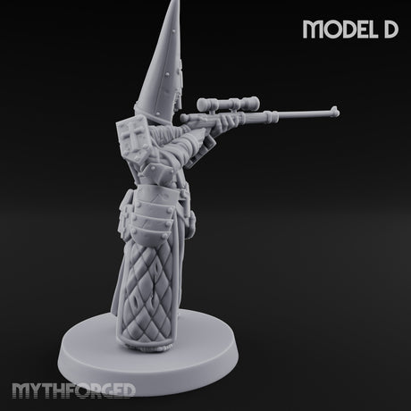 Cone Hatted Robed Human Pilgrim D Miniature for Dungeons and Dragons, Pathfinder or other TTRPGs