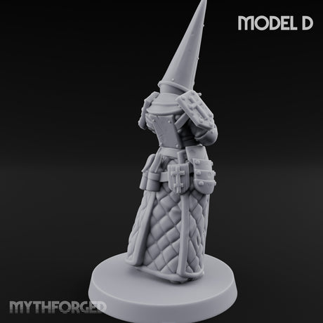 Cone Hatted Robed Human Pilgrim D Miniature for Dungeons and Dragons, Pathfinder or other TTRPGs