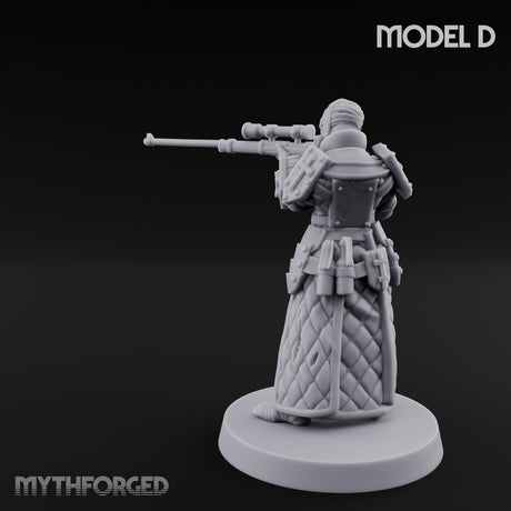 Cone Hatted Robed Human Pilgrim D Miniature for Dungeons and Dragons, Pathfinder or other TTRPGs