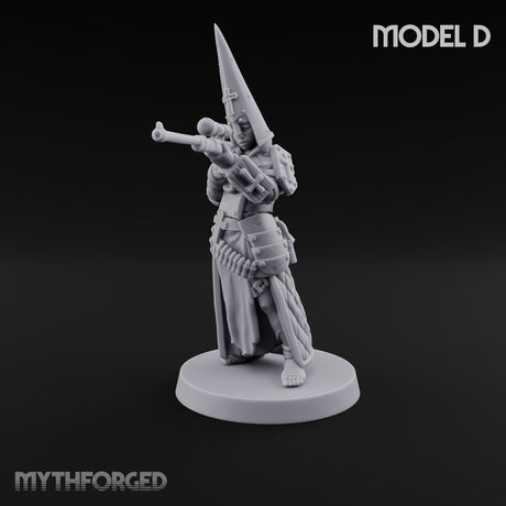Cone Hatted Robed Human Pilgrim D Miniature for Dungeons and Dragons, Pathfinder or other TTRPGs