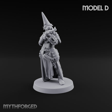 Cone Hatted Robed Human Pilgrim D Miniature for Dungeons and Dragons, Pathfinder or other TTRPGs