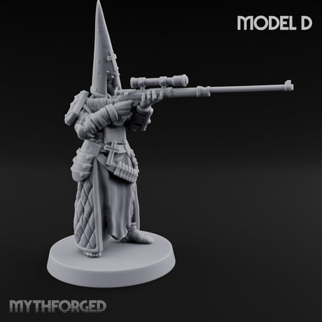 Cone Hatted Robed Human Pilgrim D Miniature for Dungeons and Dragons, Pathfinder or other TTRPGs