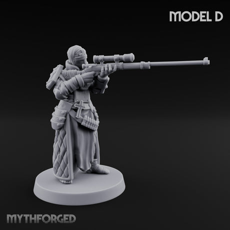 Cone Hatted Robed Human Pilgrim D Miniature for Dungeons and Dragons, Pathfinder or other TTRPGs