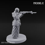 Cone Hatted Robed Human Pilgrim E Miniature for Dungeons and Dragons, Pathfinder or other TTRPGs