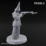 Cone Hatted Robed Human Pilgrim E Miniature for Dungeons and Dragons, Pathfinder or other TTRPGs