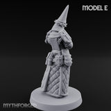 Cone Hatted Robed Human Pilgrim E Miniature for Dungeons and Dragons, Pathfinder or other TTRPGs