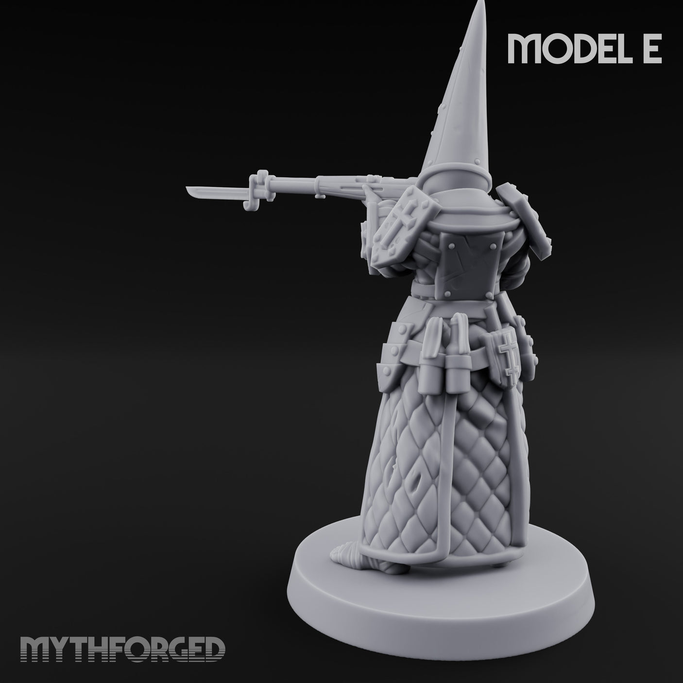 Cone Hatted Robed Human Pilgrim E Miniature for Dungeons and Dragons, Pathfinder or other TTRPGs