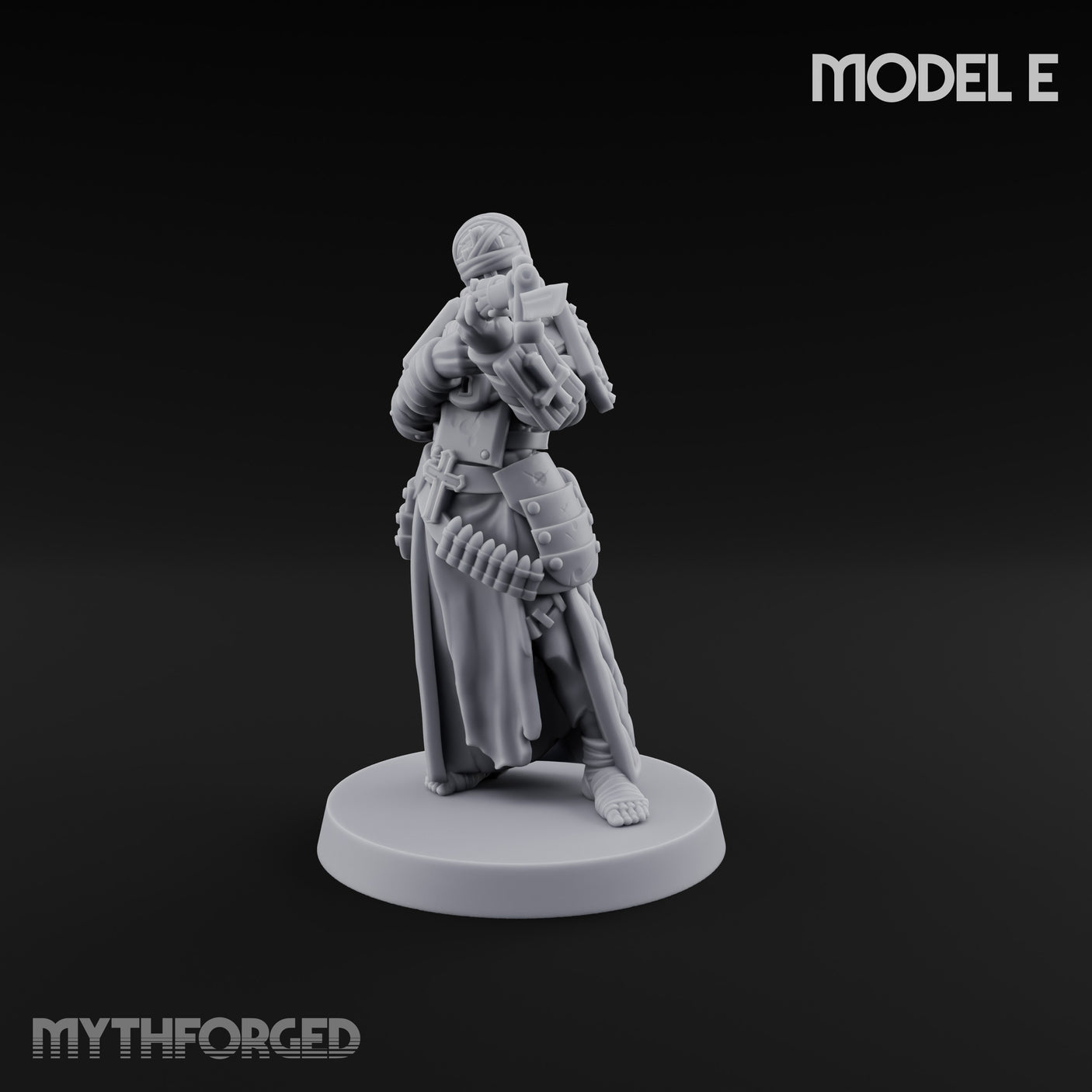 Cone Hatted Robed Human Pilgrim E Miniature for Dungeons and Dragons, Pathfinder or other TTRPGs