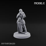 Cone Hatted Robed Human Pilgrim E Miniature for Dungeons and Dragons, Pathfinder or other TTRPGs