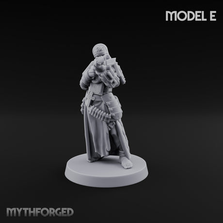 Cone Hatted Robed Human Pilgrim E Miniature for Dungeons and Dragons, Pathfinder or other TTRPGs