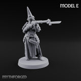 Cone Hatted Robed Human Pilgrim E Miniature for Dungeons and Dragons, Pathfinder or other TTRPGs
