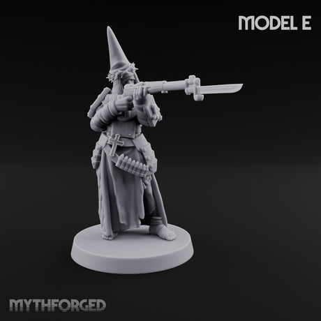 Cone Hatted Robed Human Pilgrim E Miniature for Dungeons and Dragons, Pathfinder or other TTRPGs