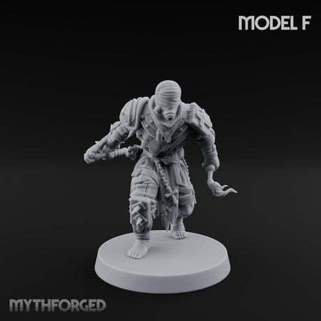Cone Hatted Robed Human Pilgrim F Miniature for Dungeons and Dragons, Pathfinder or other TTRPGs