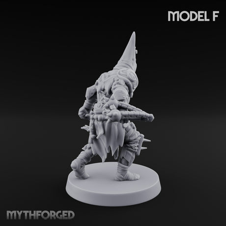 Cone Hatted Robed Human Pilgrim F Miniature for Dungeons and Dragons, Pathfinder or other TTRPGs