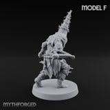 Cone Hatted Robed Human Pilgrim F Miniature for Dungeons and Dragons, Pathfinder or other TTRPGs