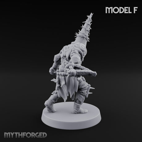 Cone Hatted Robed Human Pilgrim F Miniature for Dungeons and Dragons, Pathfinder or other TTRPGs