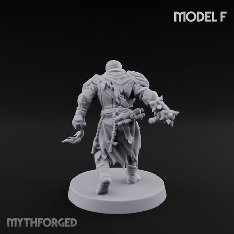 Cone Hatted Robed Human Pilgrim F Miniature for Dungeons and Dragons, Pathfinder or other TTRPGs