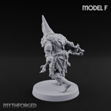 Cone Hatted Robed Human Pilgrim F Miniature for Dungeons and Dragons, Pathfinder or other TTRPGs