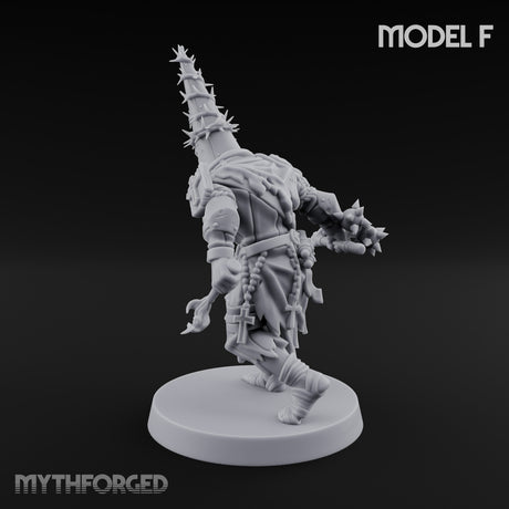 Cone Hatted Robed Human Pilgrim F Miniature for Dungeons and Dragons, Pathfinder or other TTRPGs