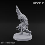 Cone Hatted Robed Human Pilgrim F Miniature for Dungeons and Dragons, Pathfinder or other TTRPGs