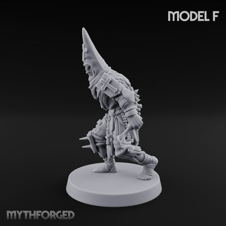 Cone Hatted Robed Human Pilgrim F Miniature for Dungeons and Dragons, Pathfinder or other TTRPGs