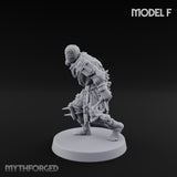 Cone Hatted Robed Human Pilgrim F Miniature for Dungeons and Dragons, Pathfinder or other TTRPGs