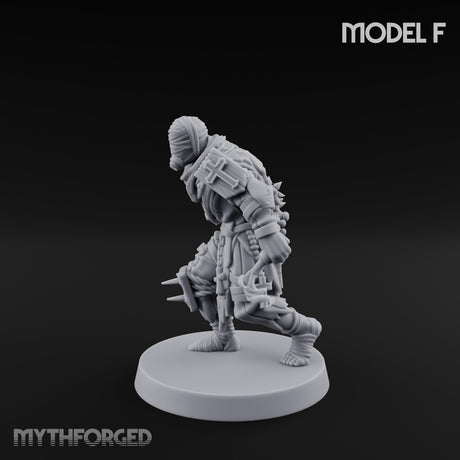 Cone Hatted Robed Human Pilgrim F Miniature for Dungeons and Dragons, Pathfinder or other TTRPGs