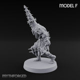 Cone Hatted Robed Human Pilgrim F Miniature for Dungeons and Dragons, Pathfinder or other TTRPGs
