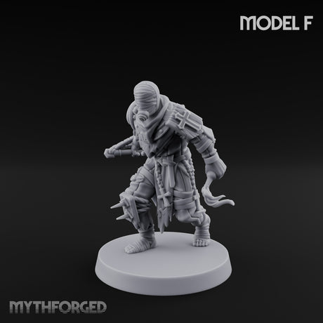 Cone Hatted Robed Human Pilgrim F Miniature for Dungeons and Dragons, Pathfinder or other TTRPGs