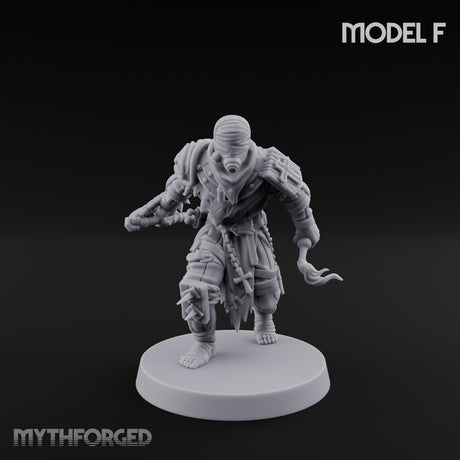 Cone Hatted Robed Human Pilgrim F Miniature for Dungeons and Dragons, Pathfinder or other TTRPGs
