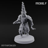 Cone Hatted Robed Human Pilgrim F Miniature for Dungeons and Dragons, Pathfinder or other TTRPGs
