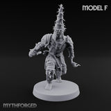 Cone Hatted Robed Human Pilgrim F Miniature for Dungeons and Dragons, Pathfinder or other TTRPGs