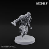 Cone Hatted Robed Human Pilgrim F Miniature for Dungeons and Dragons, Pathfinder or other TTRPGs