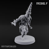 Cone Hatted Robed Human Pilgrim F Miniature for Dungeons and Dragons, Pathfinder or other TTRPGs