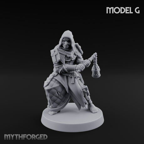Cone Hatted Robed Human Pilgrim G Miniature for Dungeons and Dragons, Pathfinder or other TTRPGs