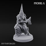 Cone Hatted Robed Human Pilgrim G Miniature for Dungeons and Dragons, Pathfinder or other TTRPGs