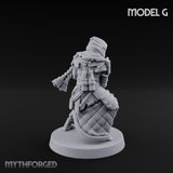 Cone Hatted Robed Human Pilgrim G Miniature for Dungeons and Dragons, Pathfinder or other TTRPGs