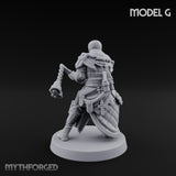 Cone Hatted Robed Human Pilgrim G Miniature for Dungeons and Dragons, Pathfinder or other TTRPGs