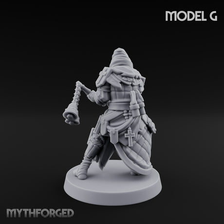 Cone Hatted Robed Human Pilgrim G Miniature for Dungeons and Dragons, Pathfinder or other TTRPGs
