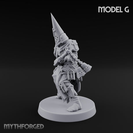 Cone Hatted Robed Human Pilgrim G Miniature for Dungeons and Dragons, Pathfinder or other TTRPGs