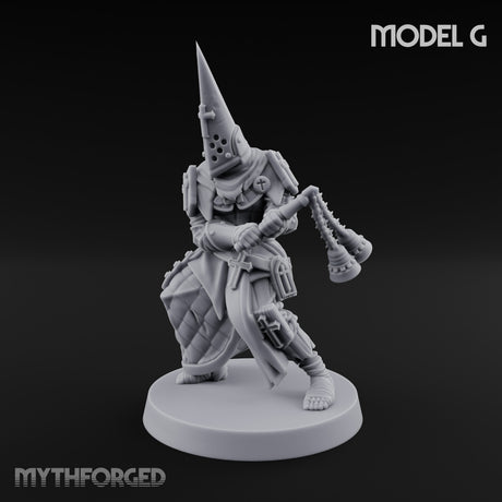 Cone Hatted Robed Human Pilgrim G Miniature for Dungeons and Dragons, Pathfinder or other TTRPGs