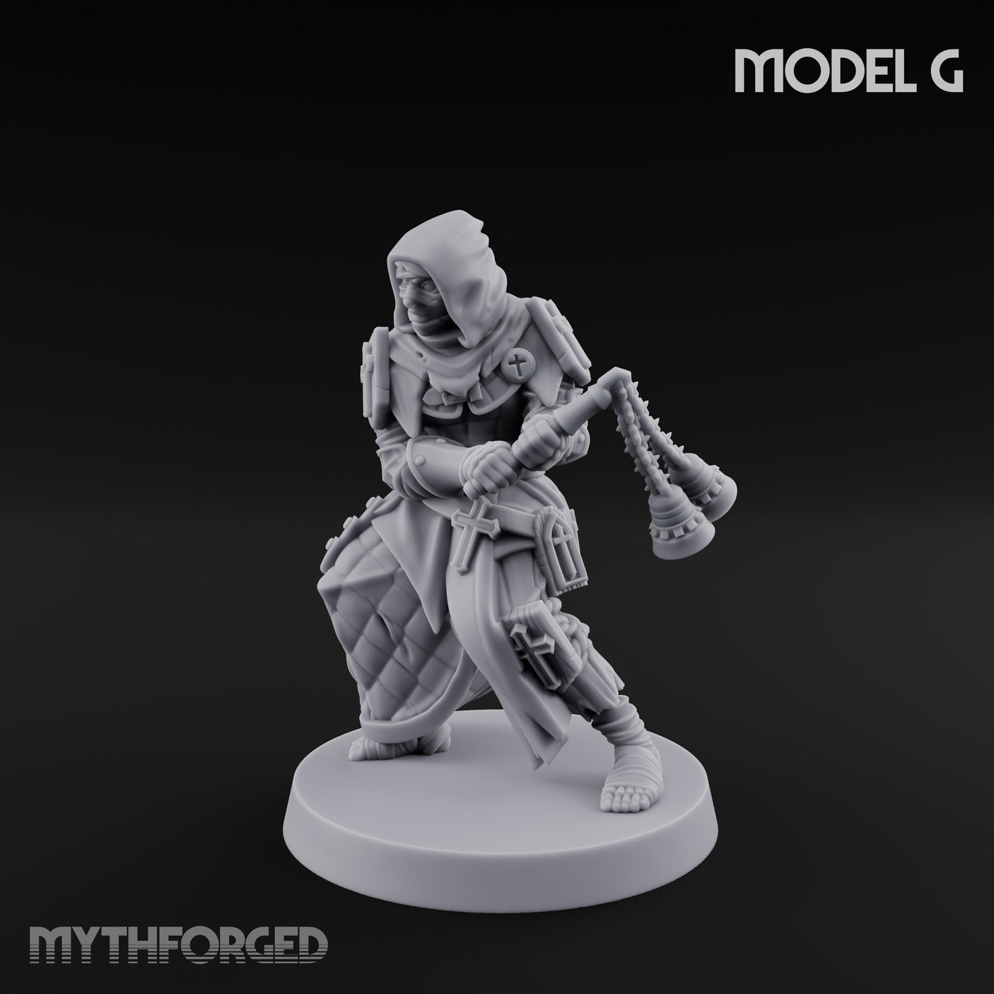Cone Hatted Robed Human Pilgrim G Miniature for Dungeons and Dragons, Pathfinder or other TTRPGs