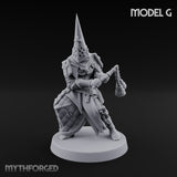 Cone Hatted Robed Human Pilgrim G Miniature for Dungeons and Dragons, Pathfinder or other TTRPGs